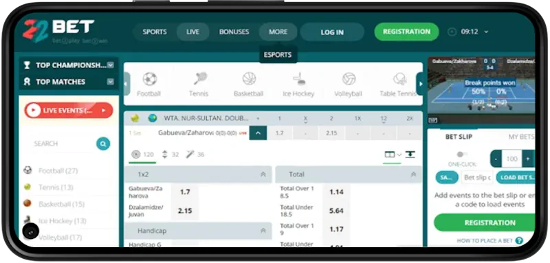 22Bet Casino screenshot