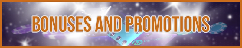 Bonuses and promotions banner