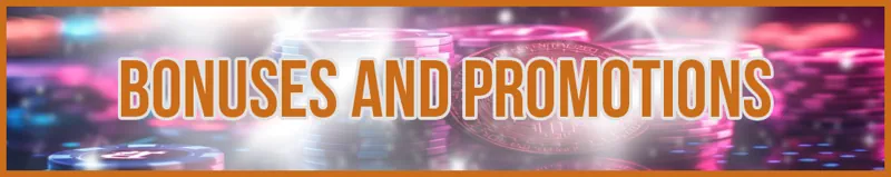 Bonuses and Promotions banner