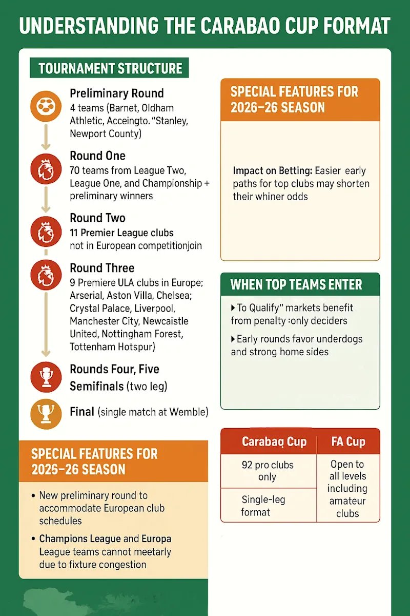 Understanding the Carabao Cup Format infographic