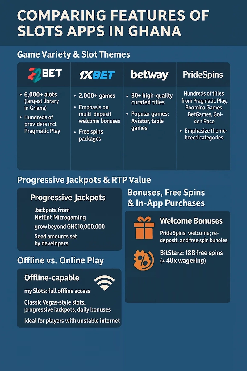 Comparing Features infographic