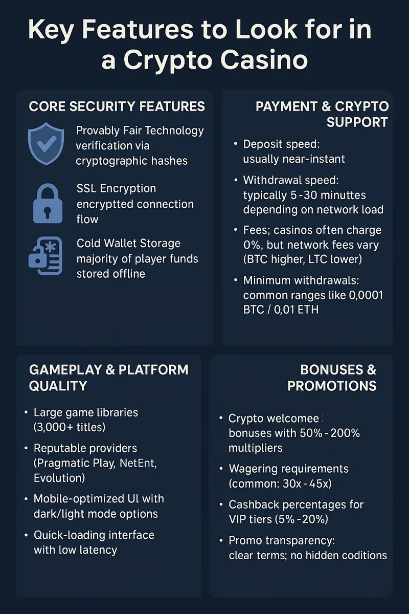 Key Features infographic