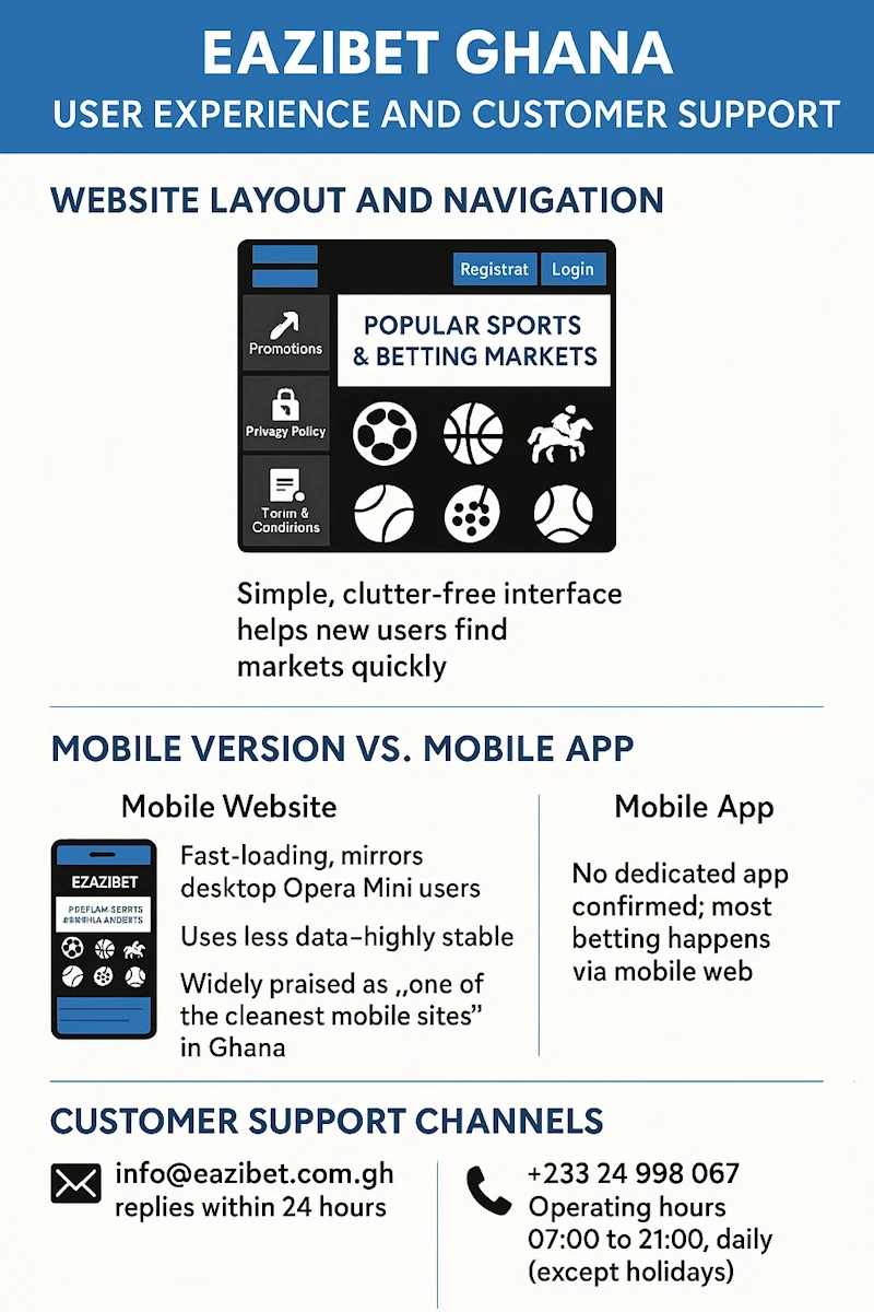 User Experience and Support infographic