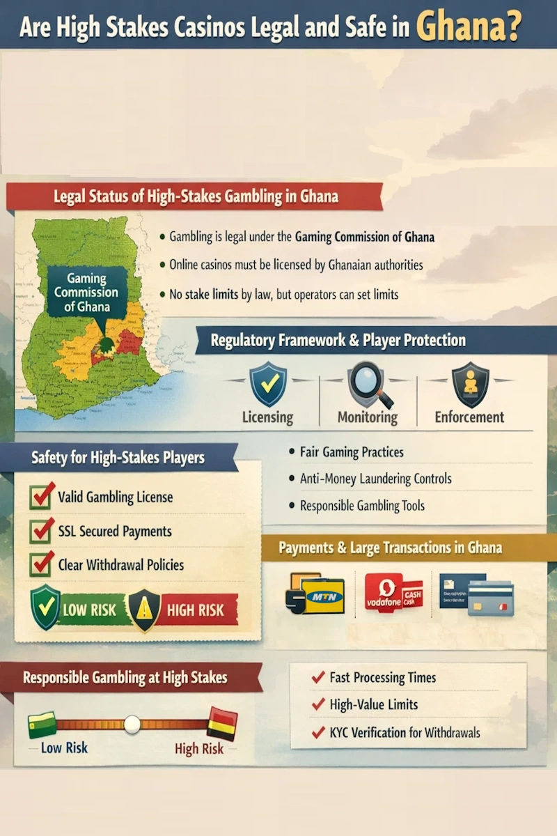 High Stakes Casinos infographic