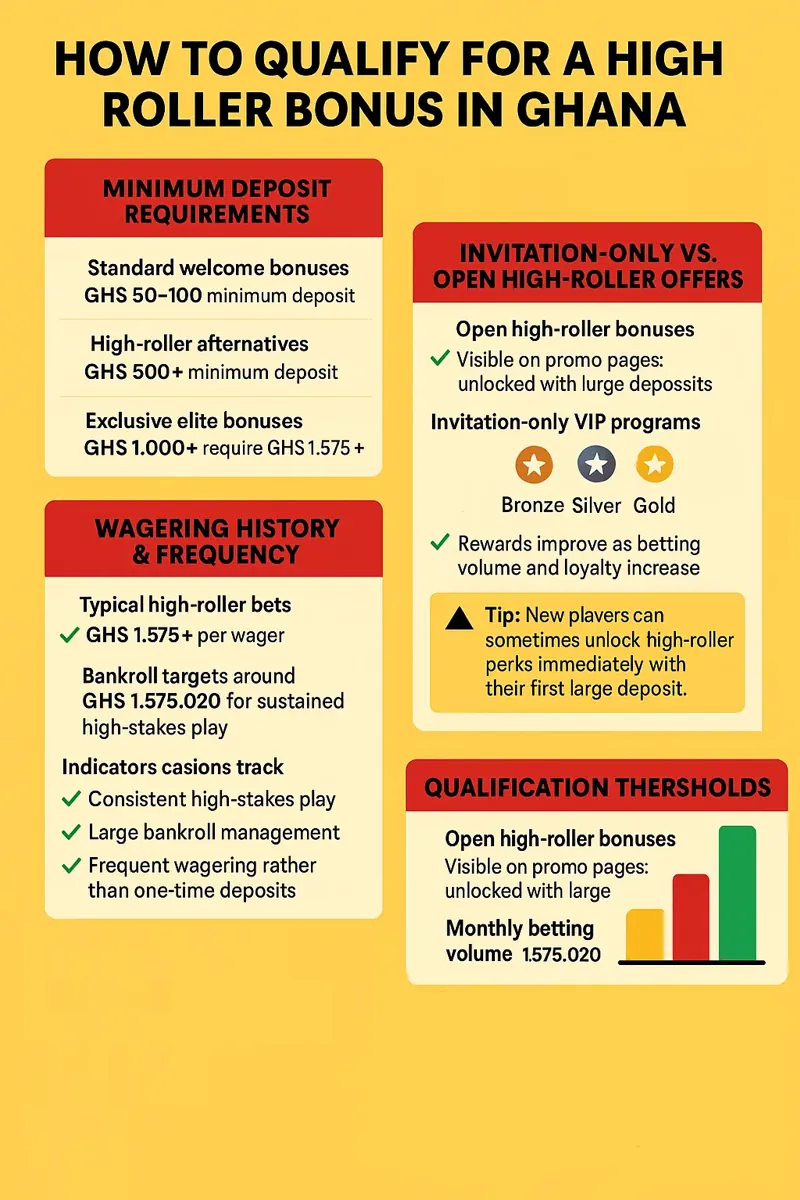How to Qualify for a High Roller infographic
