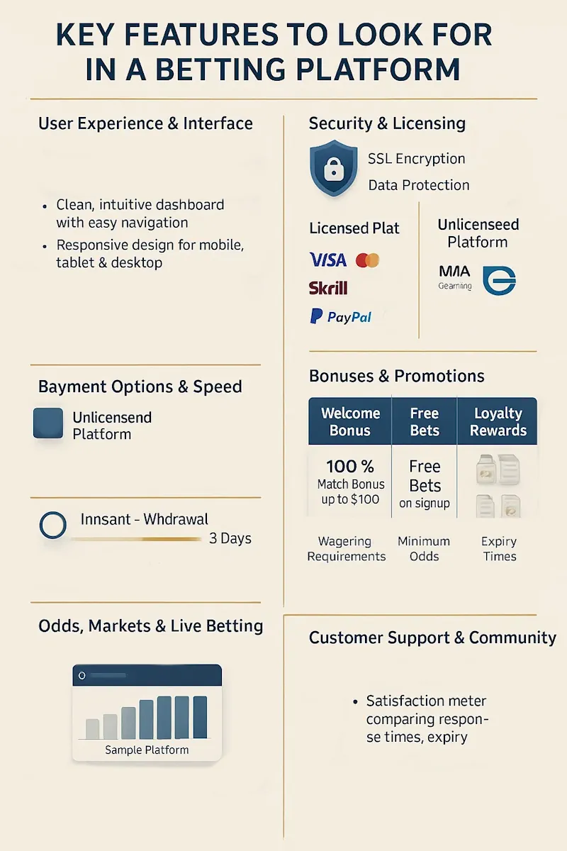 Key Features infographic