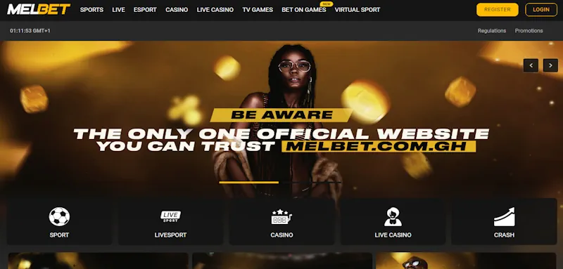 MelBet Casino screenshot