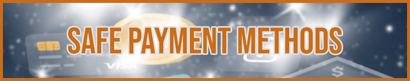 Safe payment methods banner