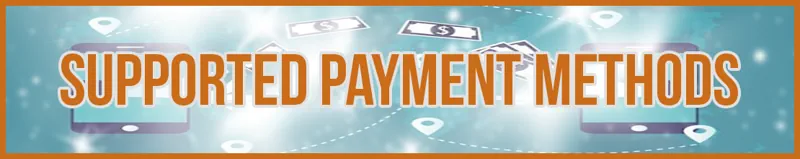 Supported Payment Methods banner