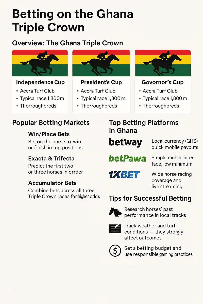 Betting on the Ghana Triple Crown infographic