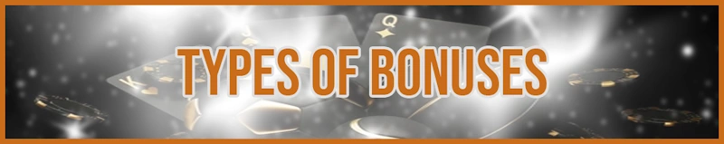 Types of Bonuses banner
